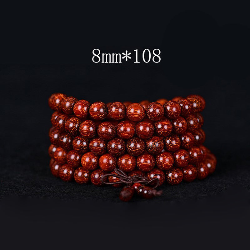 KarmaRipple's Tibetan Small Leaf Red Sandalwood Balance Bracelet p21