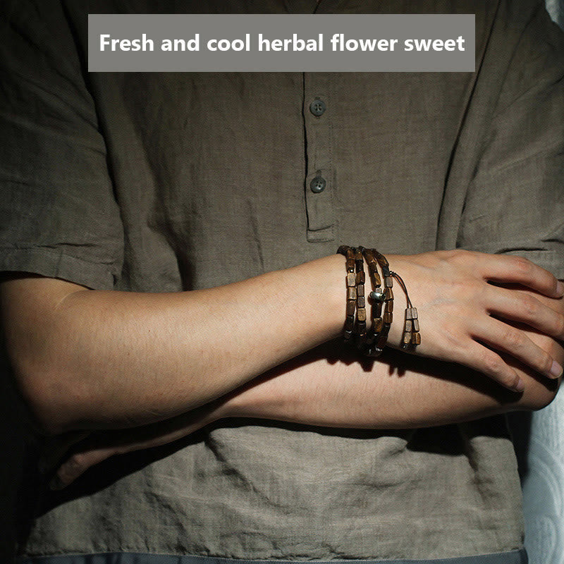 KarmaRipple's Tarakan Rare Agarwood 925 Sterling Silver Chinese Zodiac 999 Pure Gold Beadwork Ward Off Evil Spirits Bracelet p22