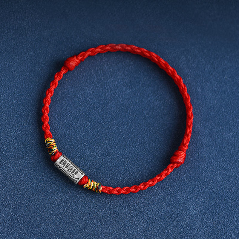 KarmaRipple's Handcrafted 925 Sterling Silver Everything Goes Well Design Protection Strength Bracelet Anklet p10