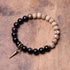 Bodhi Seed&Black Obsidian / 15cm