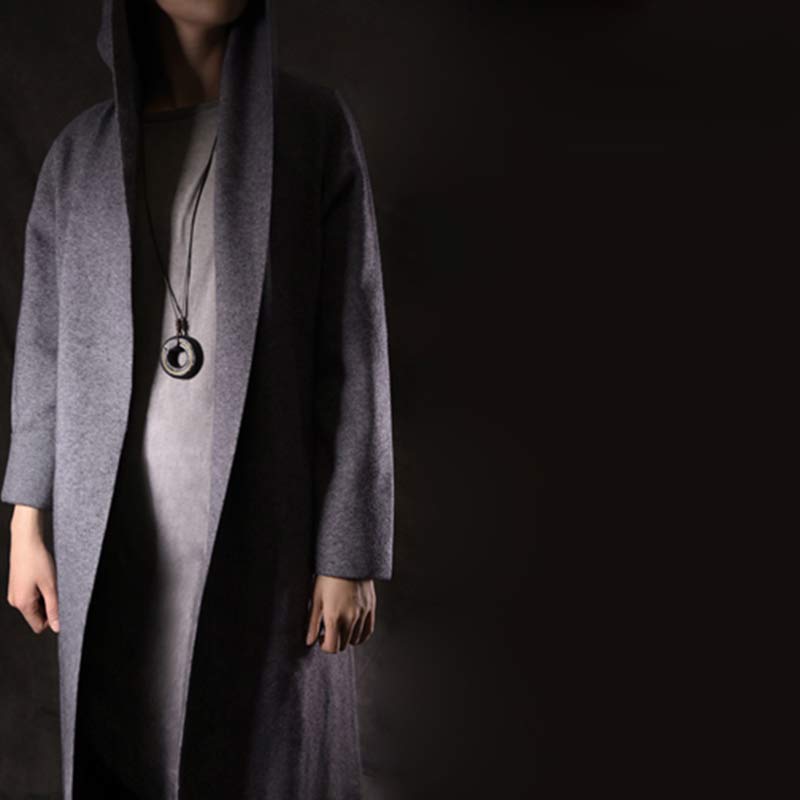 KarmaRipple's Zen Circle Ebony Wood Peace Calm Pendant Necklace p8