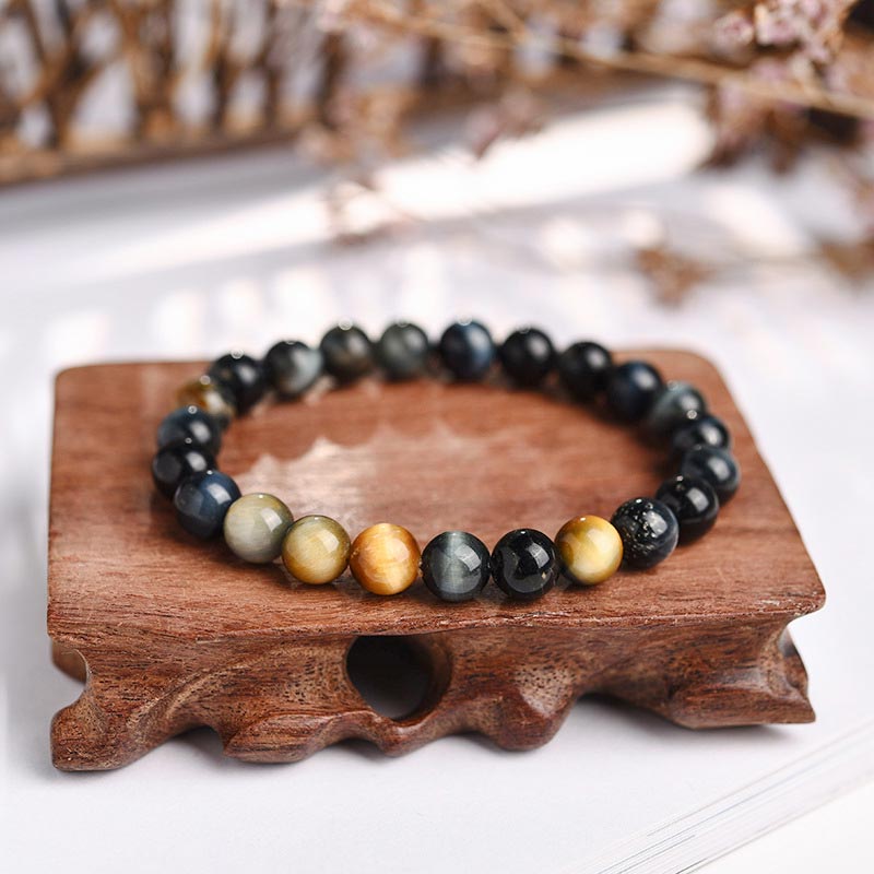 KarmaRipple's Anxiety Stress Balancing Gemstone Tiger Eye Bead Bracelet p10