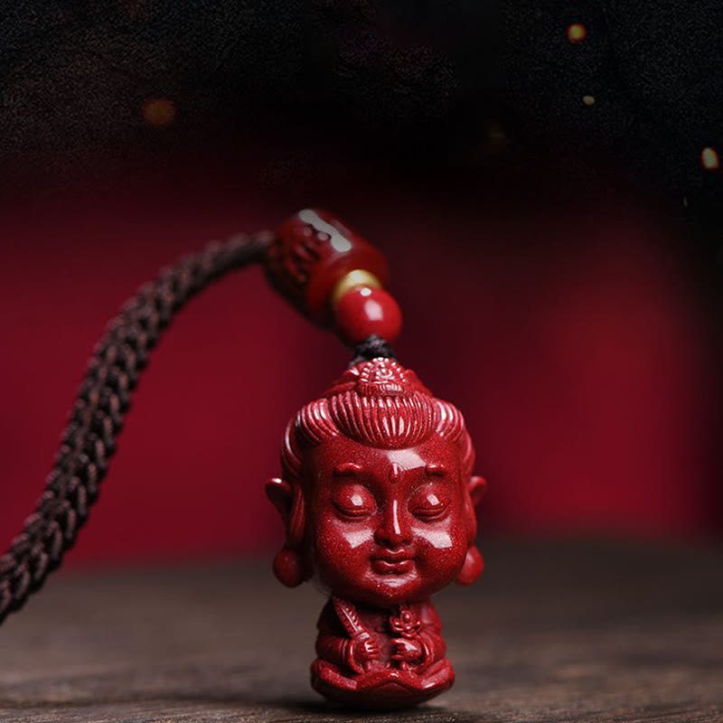 KarmaRipple's Chinese Zodiac Natal Buddha Authentic Cinnabar Amulet Keep Away Evil Spirits Pendant Necklace p14