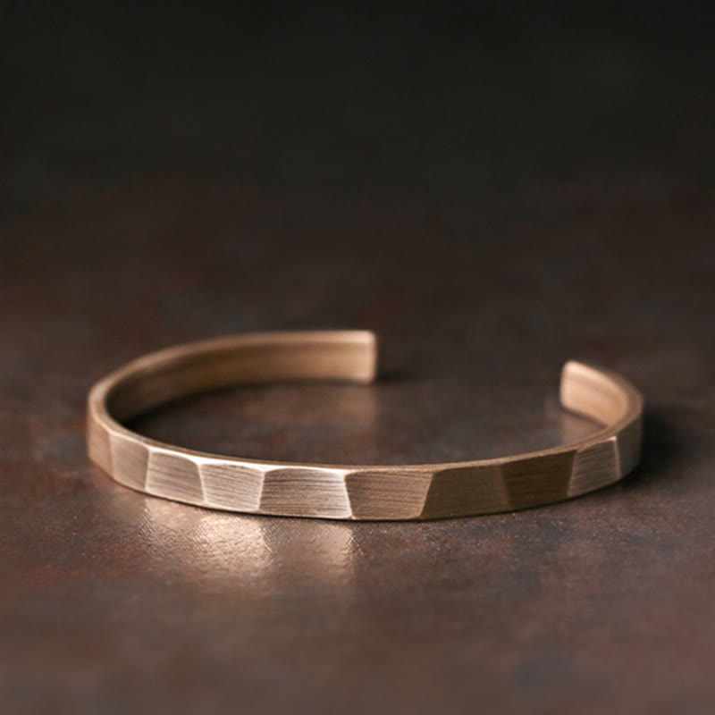 KarmaRipple's Vintage Rustic Design Bronze Wealth Adjustable Cuff Bracelet p11