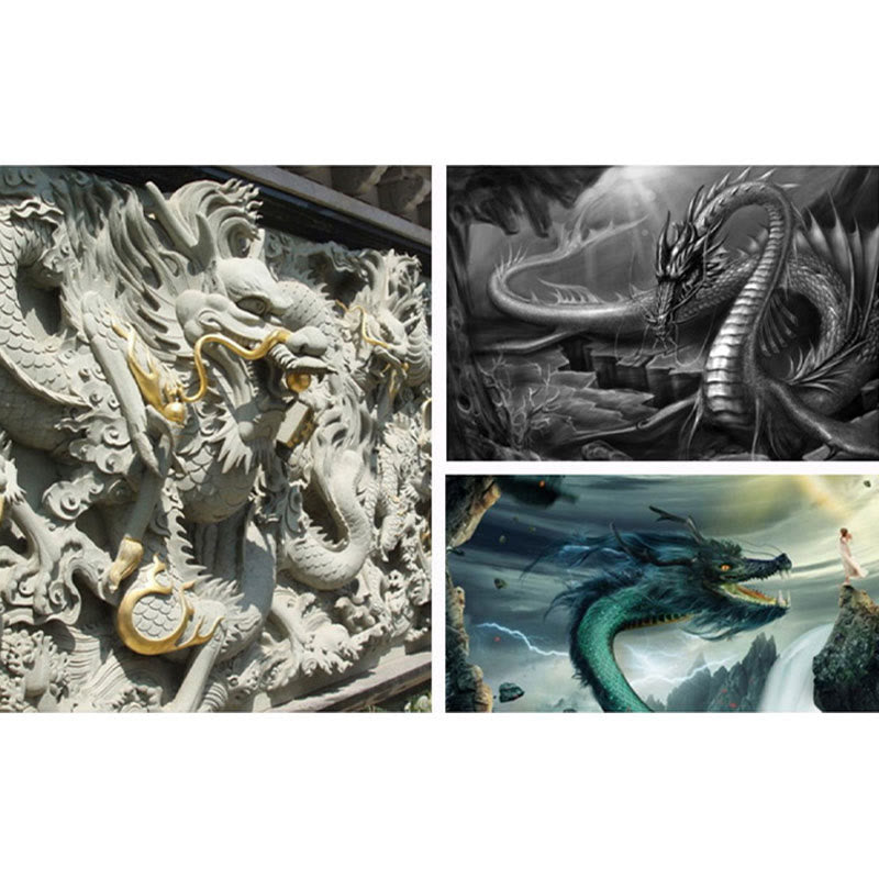 KarmaRipple's 925 Sterling Silver Vintage Dragon Design Protection Strength Adjustable Ring p15