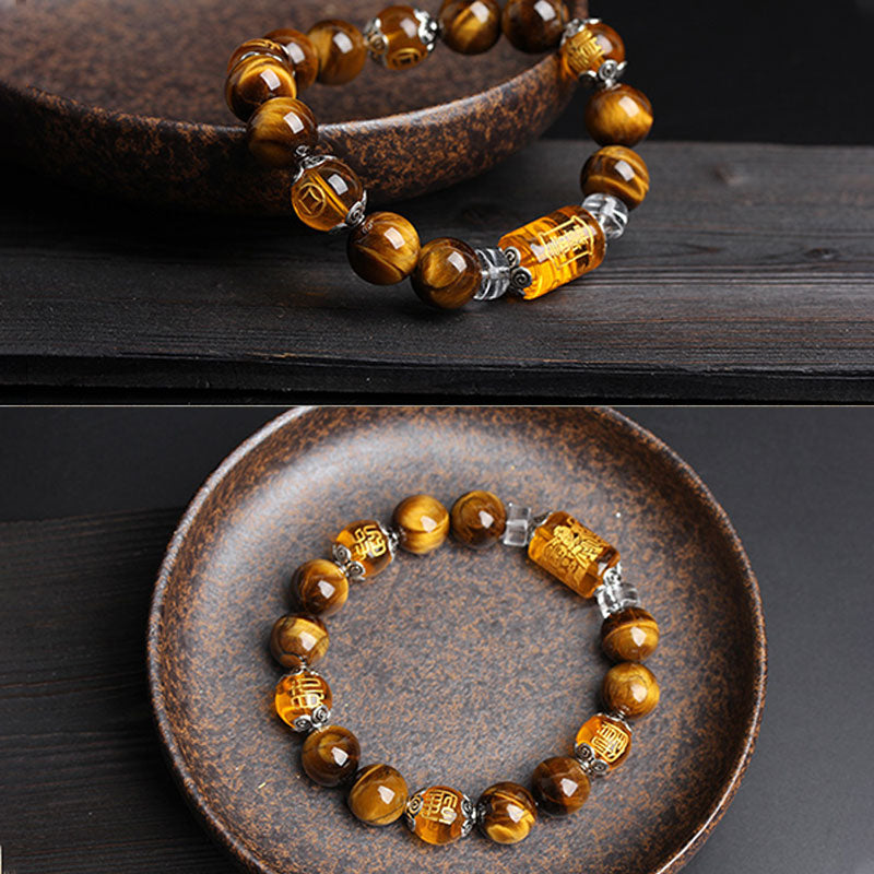 KarmaRipple's Tiger Eye Bead Fortune Prosperity Bracelet p7