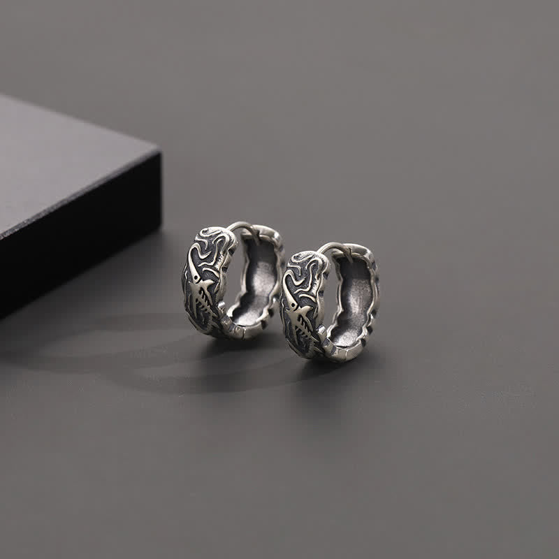 KarmaRipple's Fish Bone Pattern Wealth Earrings p5