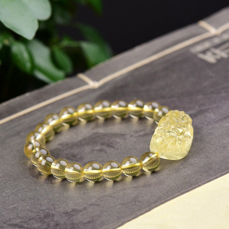KarmaRipple's FengShui Citrine PiXiu Wealth Bracelet p4