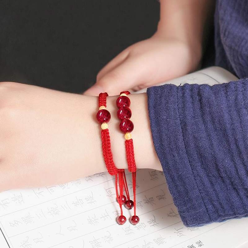 KarmaRipple's Cinnabar Blessing Red String Bracelet For Kids p6